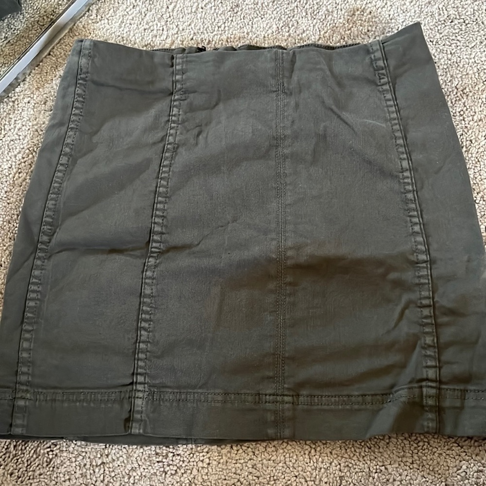 Jolt olive green mini skirt